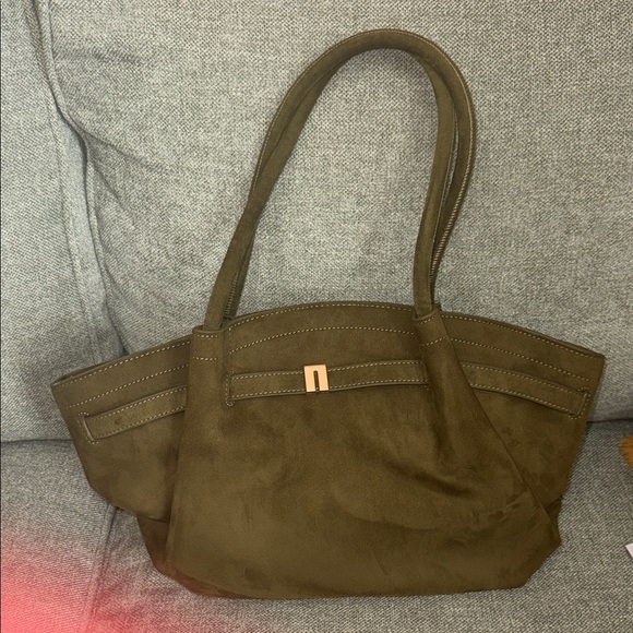 JW PEI Handbags - JW PEI Olive Green Suede Bag